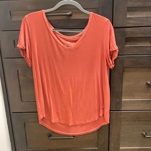 An orange/red American Eagle top
